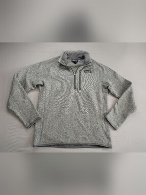 Patagonia Better Sweater Quarter Zip Mens Small Grey 1/4 Zip Fleece Pullover